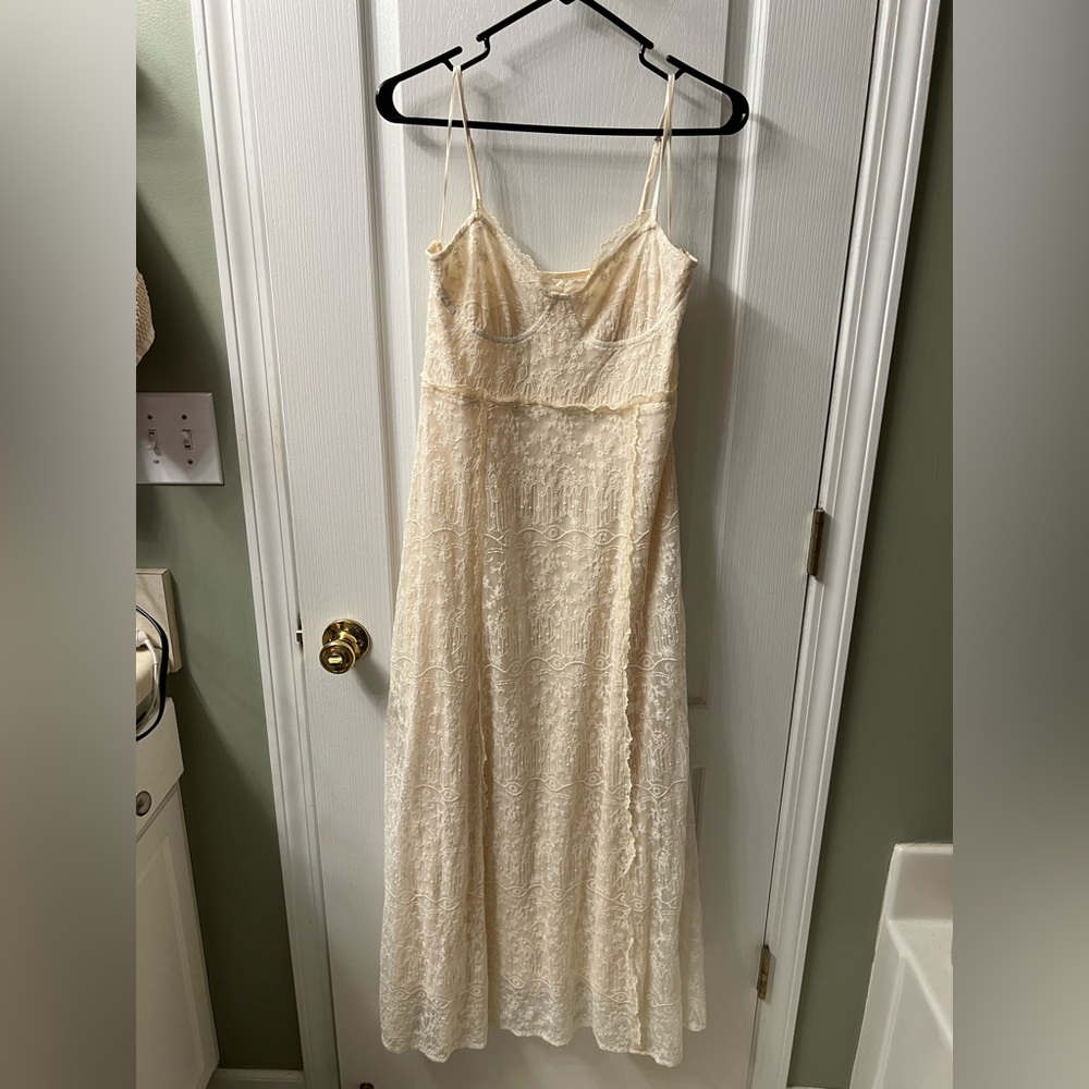 Free the Roses Cream Lace Dress - Picture 2 of 6